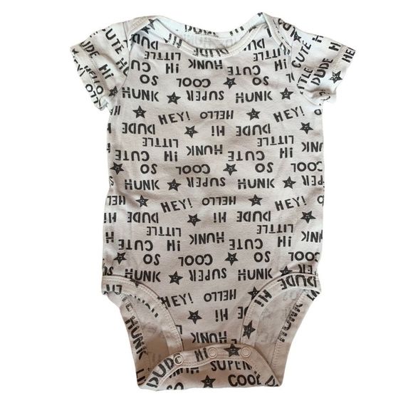 Carter's Other - Hunk Hi Little Dude Hey Cute Super Cool Bodysuit